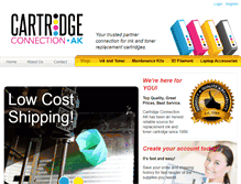 Tablet Screenshot of cartridgeconnectionak.com